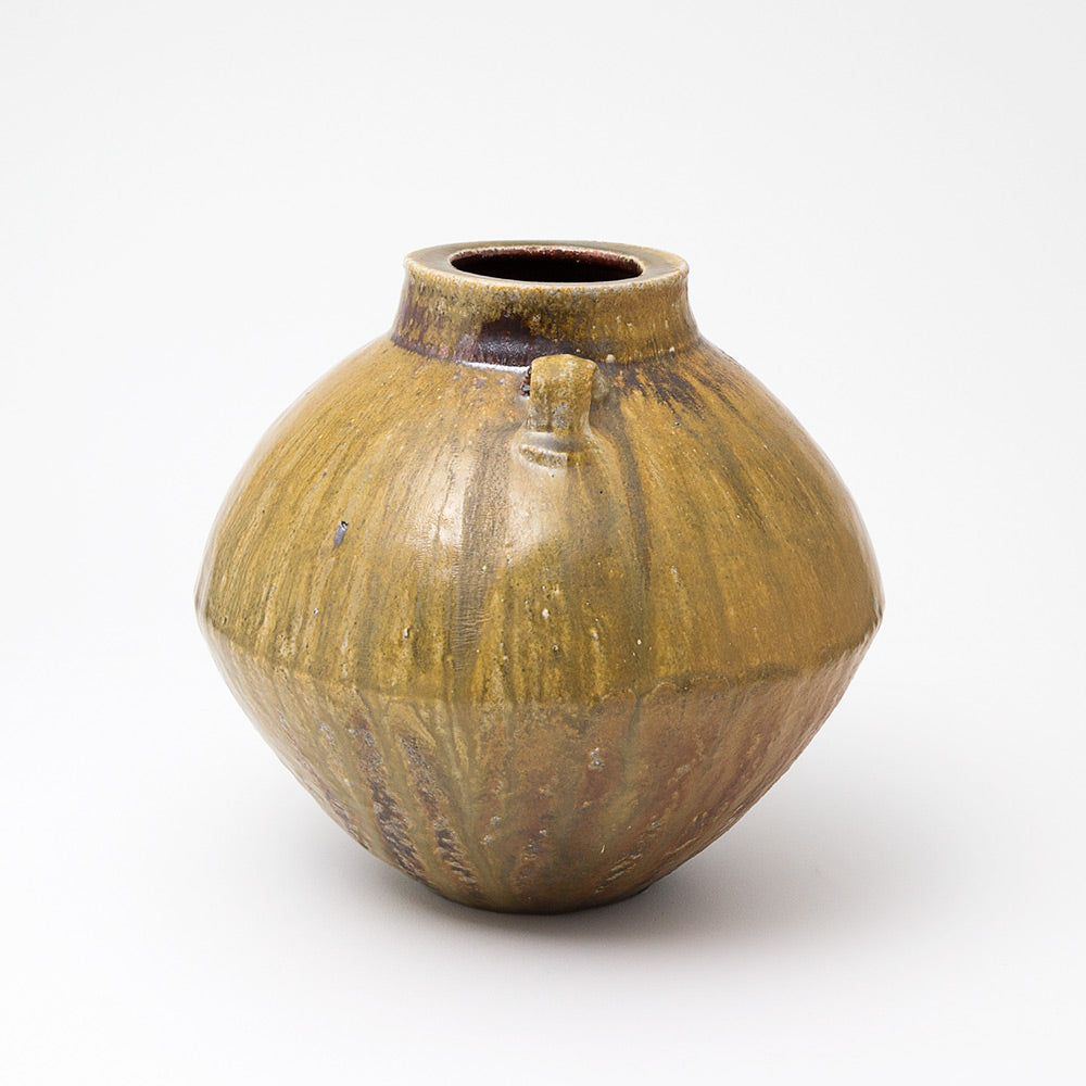 Vase Yohen à glaçure cendrée