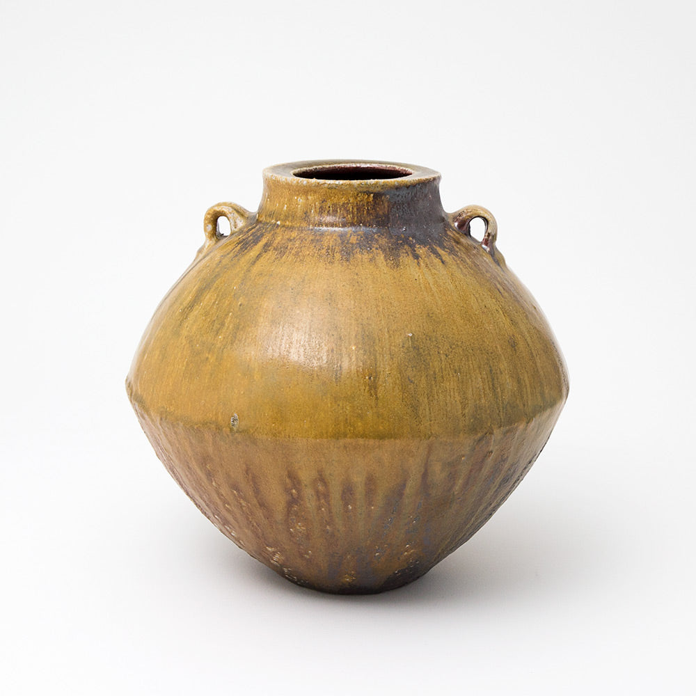 Vase Yohen à glaçure cendrée