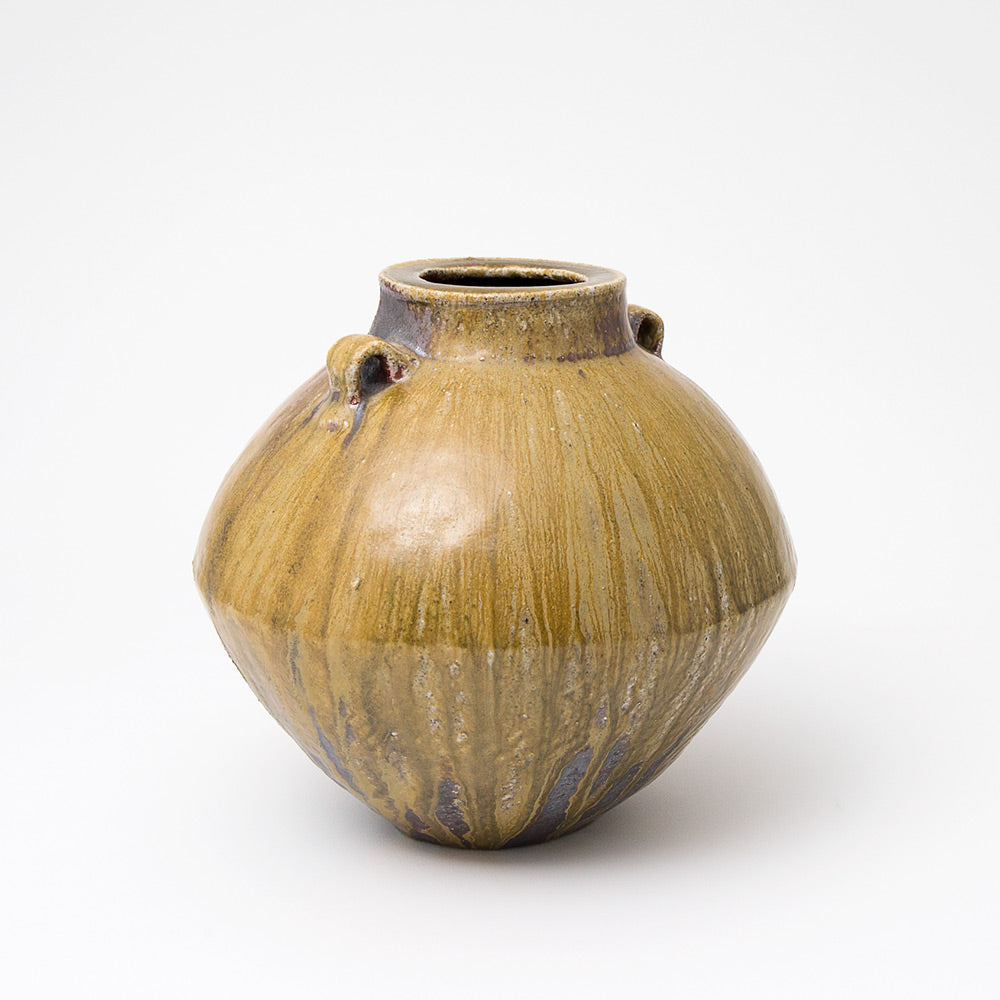 Vase Yohen à glaçure cendrée