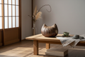 Natural Ash Ridge Jar – Enriched Interior Scene